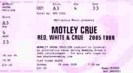 Mötley Crüe ticket