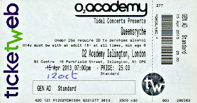 Queensrÿche ticket