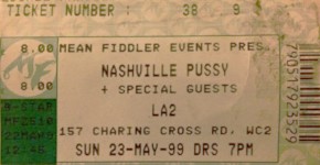Nashville Pussy ticket