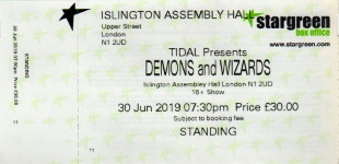 Demons & Wizards ticket