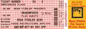 Dragonforce ticket